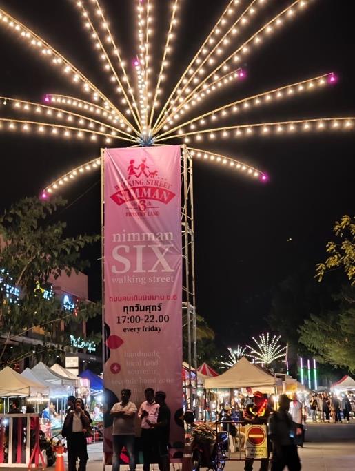Nimman Soi 6 Walking Street in Chiang Mai