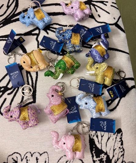 Elephant Keychain — Thai product available in Chiang Mai