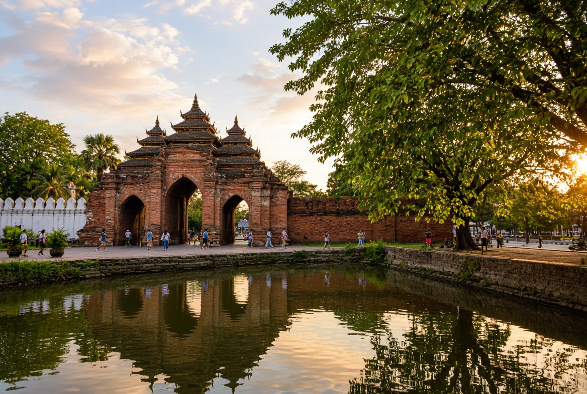 Old City Moat & Tha Phae Gate, Chiang Mai