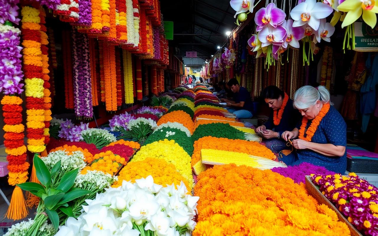 Ton Lamyai Flower Market in Chiang Mai