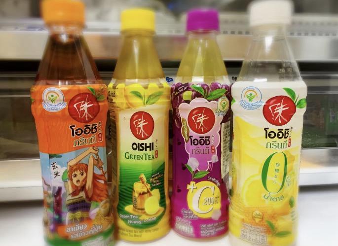 Oishi Green Tea — Thai product available in Chiang Mai
