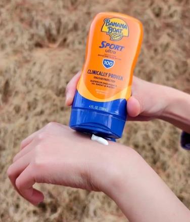 Banana Boat Sunscreen — Thai product available in Chiang Mai