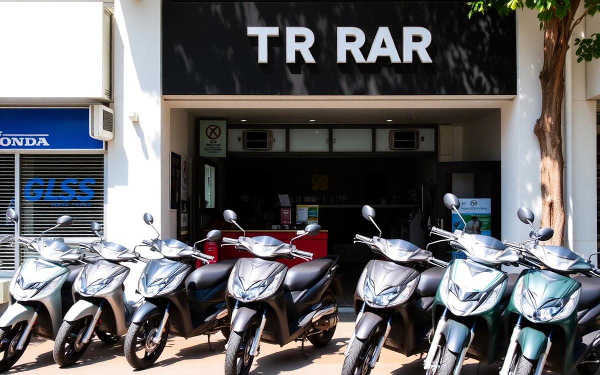 Pop Car & Scooter Rent rental shop in Nimman Road, Chiang Mai
